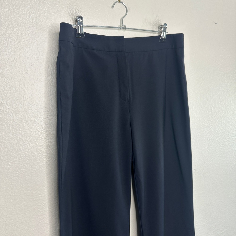 Lafayette148 New York Women's Menswear Stretch Wool Pants Navy Trousers Size 6 - Picture 6 of 9